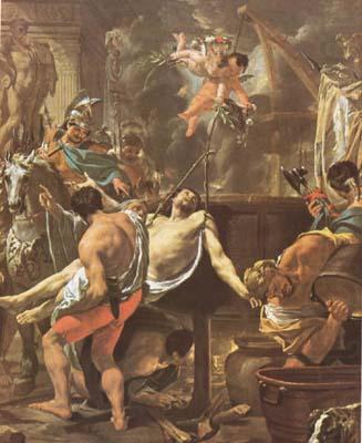 LE BRUN, Charles The Martyrdom of St John the Evangelist at the Porta Latina (mk08) china oil painting image